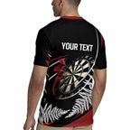 New Zealand Darts Personalised Rugby Jersey Silver Fern Dynamic