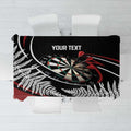 New Zealand Darts Personalised Tablecloth Silver Fern Dynamic