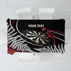 New Zealand Darts Personalised Tablecloth Silver Fern Dynamic