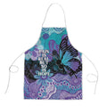 Australia Indigenous Teal Purple Contemporary Aboriginal Art Apron Hope Is Real