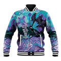 Australia Indigenous Teal Purple Contemporary Aboriginal Art Baseball Jacket Hope Is Real