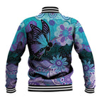 Australia Indigenous Teal Purple Contemporary Aboriginal Art Baseball Jacket Hope Is Real