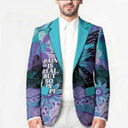 Australia Indigenous Teal Purple Contemporary Aboriginal Art Blazer Hope Is Real