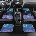 Australia Indigenous Teal Purple Contemporary Aboriginal Art Car Mats Hope Is Real
