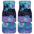 Australia Indigenous Teal Purple Contemporary Aboriginal Art Car Mats Hope Is Real