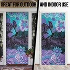 Australia Indigenous Teal Purple Contemporary Aboriginal Art Door Cover Hope Is Real