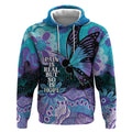 Australia Indigenous Teal Purple Contemporary Aboriginal Art Hoodie Hope Is Real
