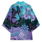 Australia Indigenous Teal Purple Contemporary Aboriginal Art Kimono Hope Is Real