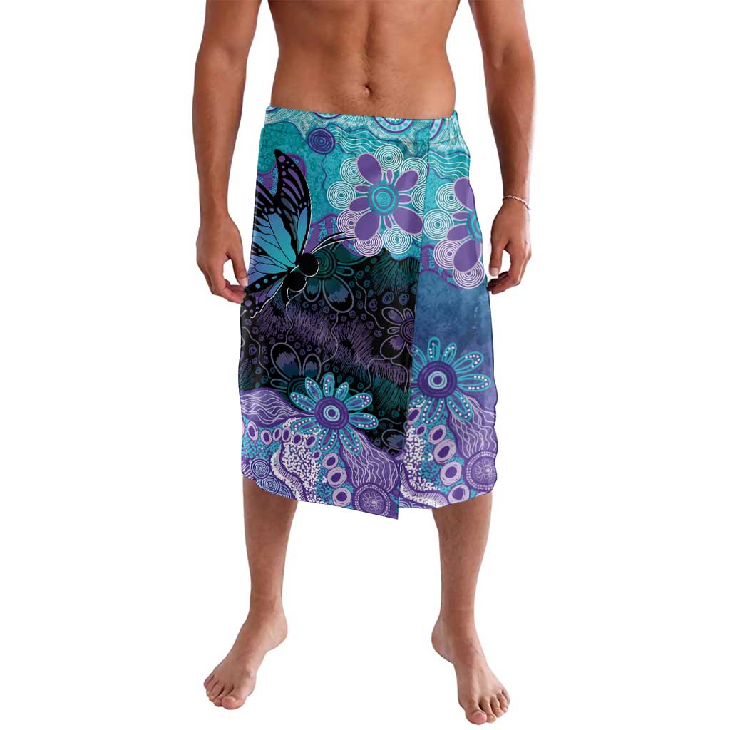 Australia Indigenous Teal Purple Contemporary Aboriginal Art Lavalava Hope Is Real