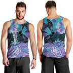 Australia Indigenous Teal Purple Contemporary Aboriginal Art Men Tank Top Hope Is Real