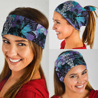 Australia Indigenous Teal Purple Contemporary Aboriginal Art Neck Gaiter Hope Is Real