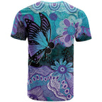 Australia Indigenous Teal Purple Contemporary Aboriginal Art T Shirt Hope Is Real