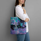 Australia Indigenous Teal Purple Contemporary Aboriginal Art Tote Bag Hope Is Real