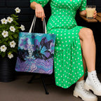 Australia Indigenous Teal Purple Contemporary Aboriginal Art Tote Bag Hope Is Real