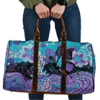Australia Indigenous Teal Purple Contemporary Aboriginal Art Travel Bag Hope Is Real