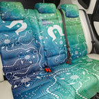 Australia Aboriginal Style Back Car Seat Cover World Ocean Day