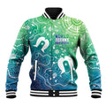 Australia Aboriginal Style Baseball Jacket World Ocean Day
