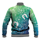 Australia Aboriginal Style Baseball Jacket World Ocean Day