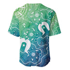 Australia Aboriginal Style Baseball Jersey World Ocean Day