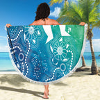 Australia Aboriginal Style Beach Blanket World Ocean Day