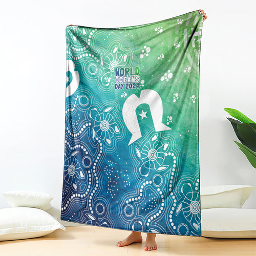 Australia Aboriginal Style Blanket World Ocean Day