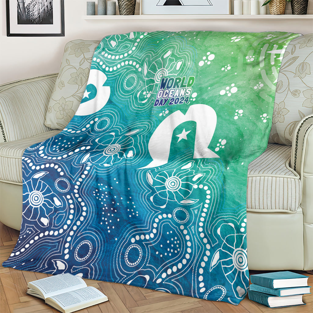 Australia Aboriginal Style Blanket World Ocean Day