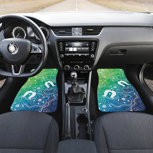 Australia Aboriginal Style Car Mats World Ocean Day