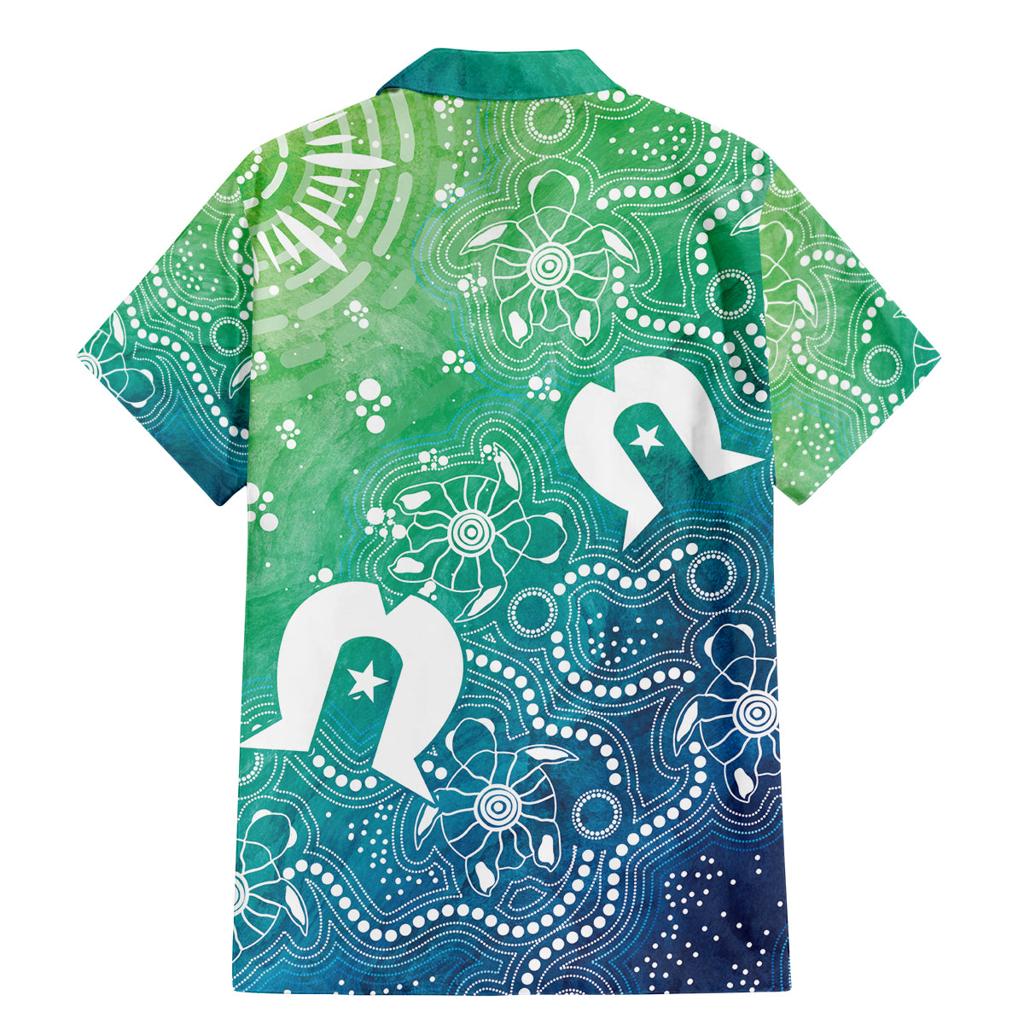 Australia Aboriginal Style Family Matching Mermaid Dress and Hawaiian Shirt World Ocean Day