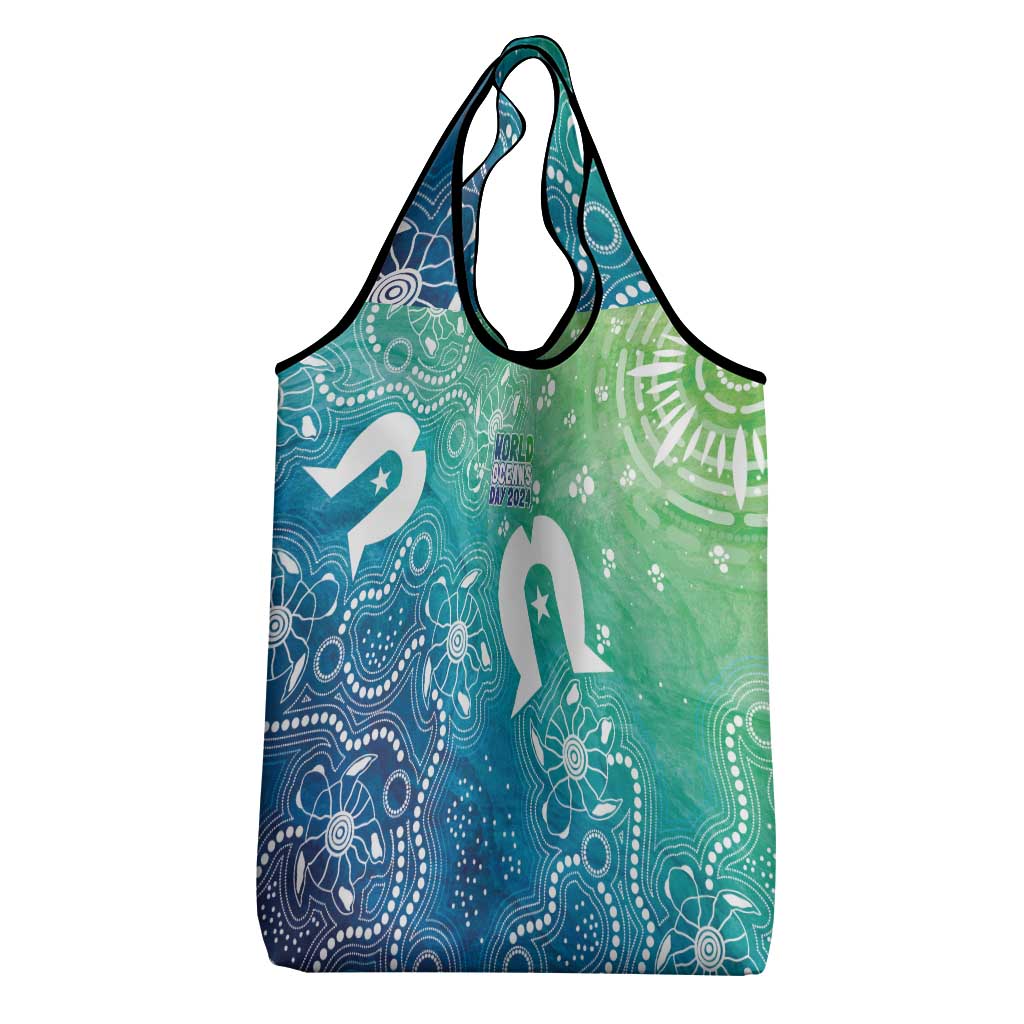 Australia Aboriginal Style Grocery Bag World Ocean Day