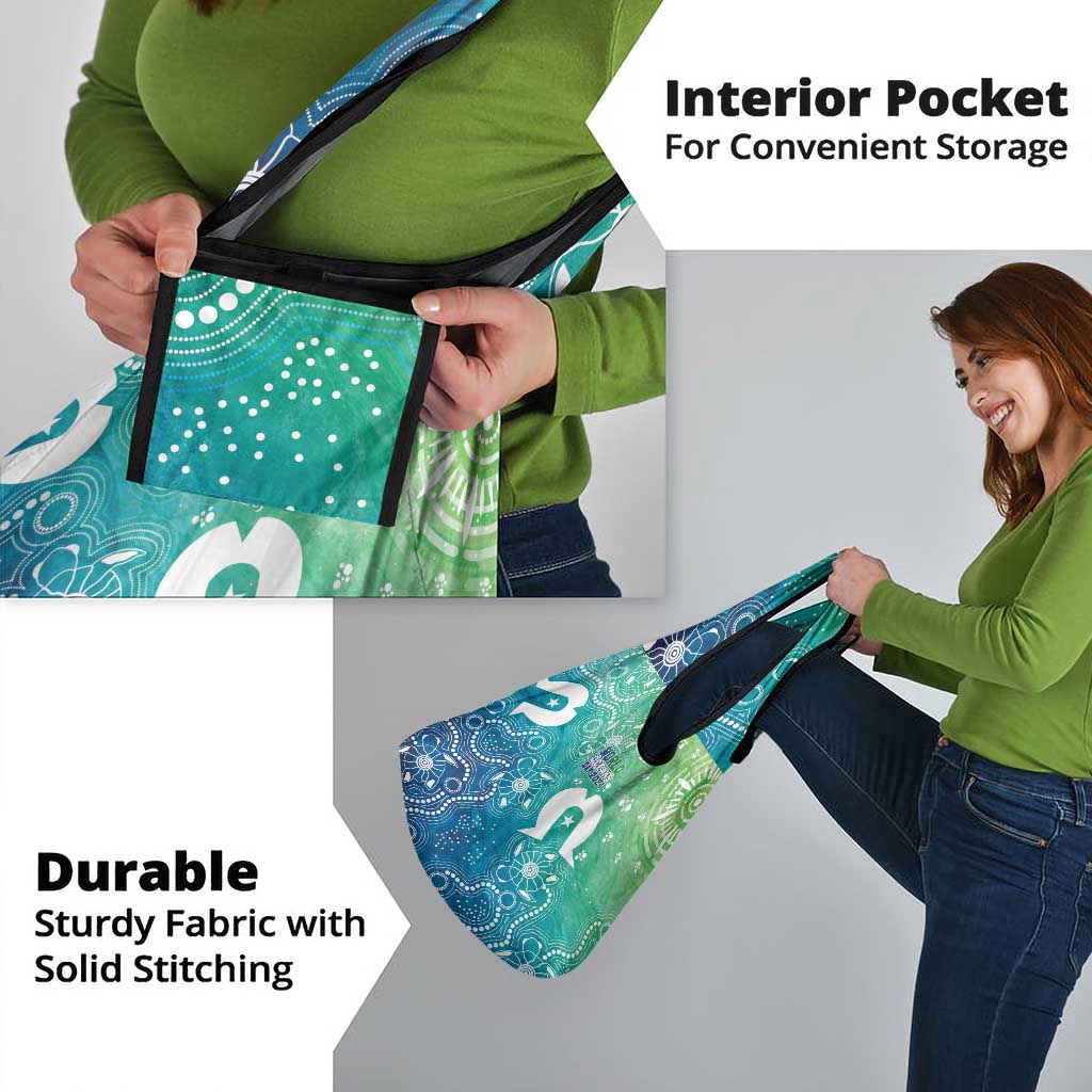 Australia Aboriginal Style Grocery Bag World Ocean Day