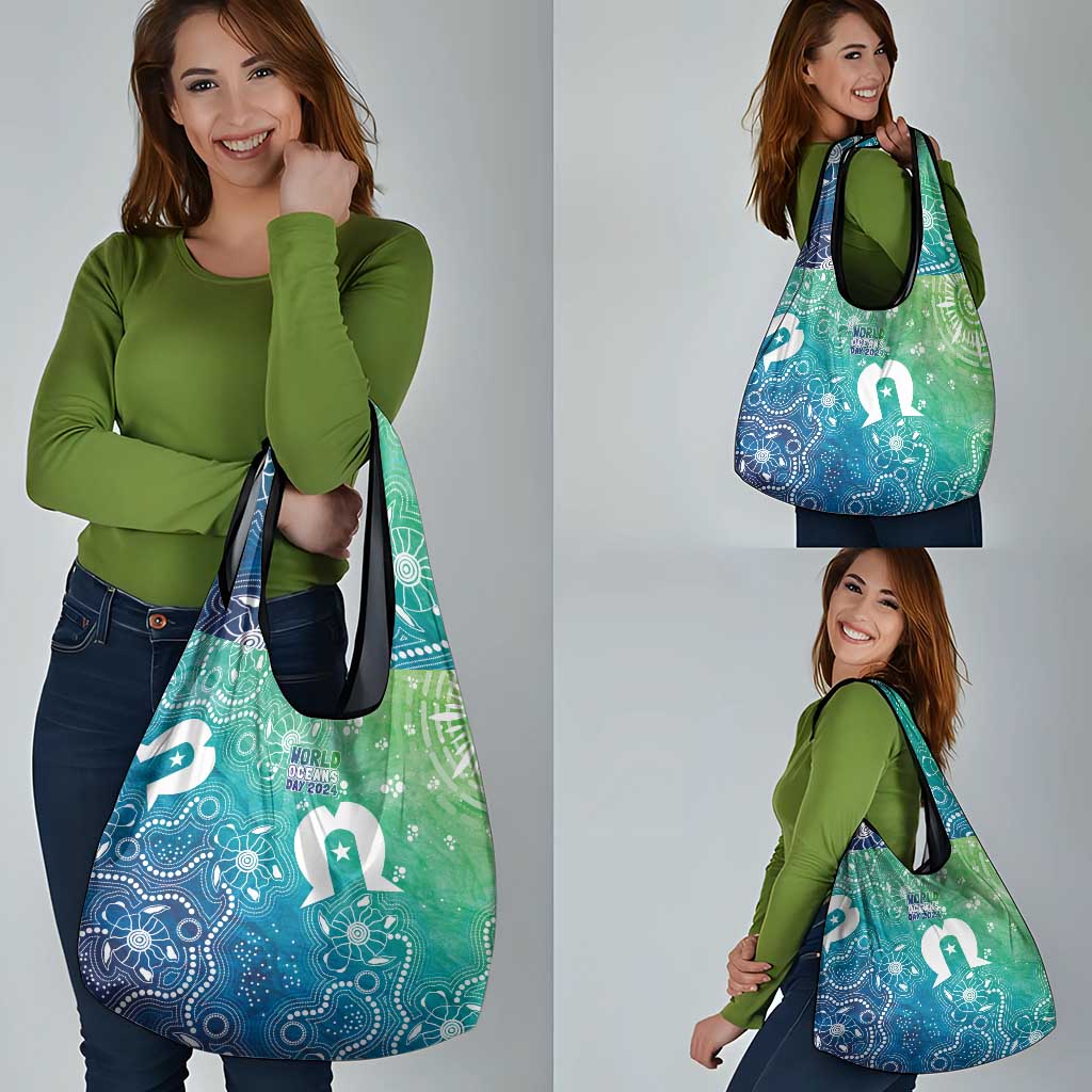 Australia Aboriginal Style Grocery Bag World Ocean Day