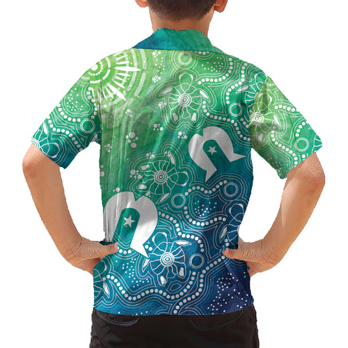 Australia Aboriginal Style Hawaiian Shirt World Ocean Day