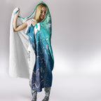 Australia Aboriginal Style Hooded Blanket World Ocean Day
