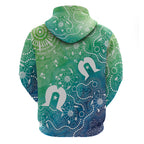 Australia Aboriginal Style Hoodie World Ocean Day