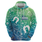 Australia Aboriginal Style Hoodie World Ocean Day