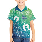 Australia Aboriginal Style Kid Hawaiian Shirt World Ocean Day