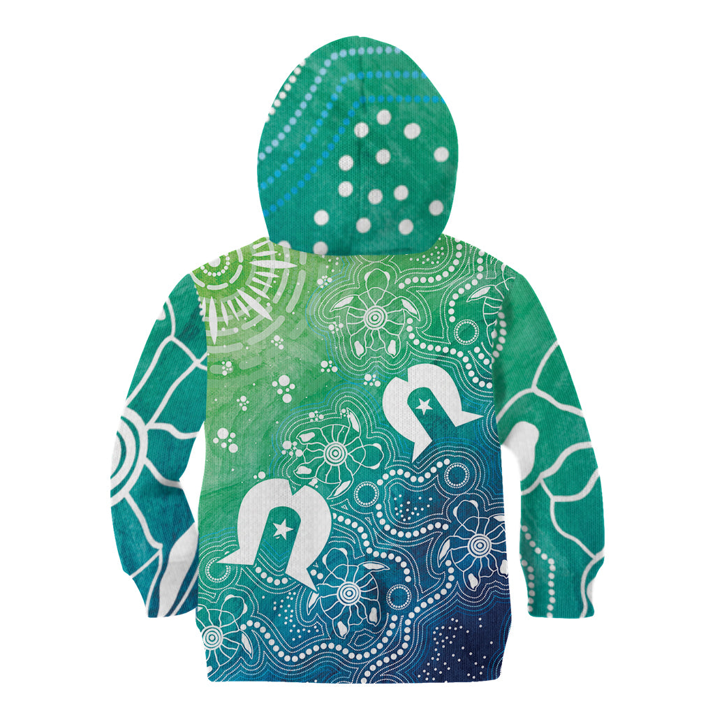 Australia Aboriginal Style Kid Hoodie World Ocean Day