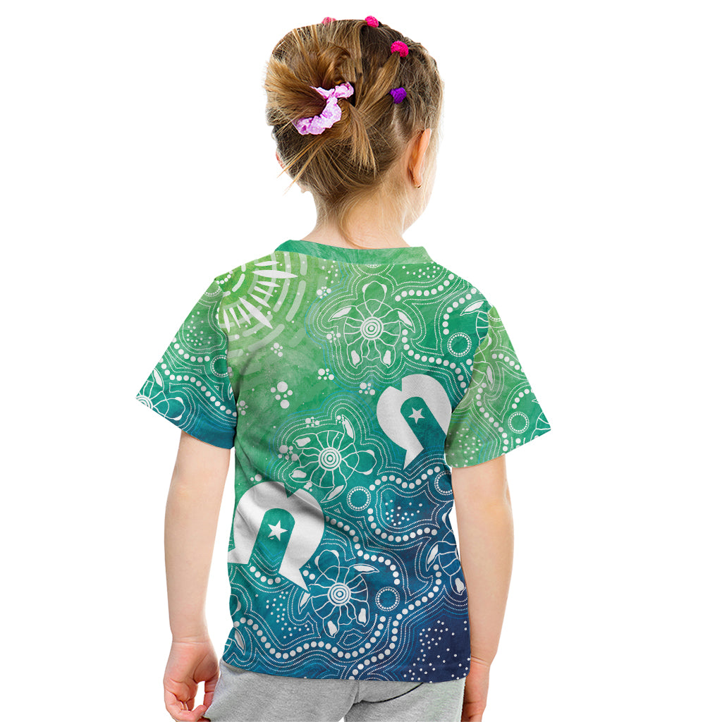 Australia Aboriginal Style Kid T Shirt World Ocean Day