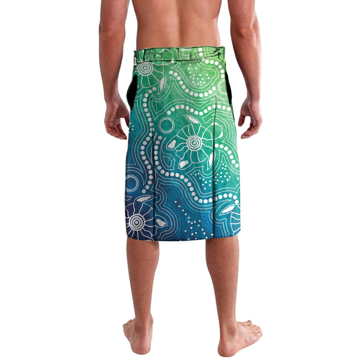 Australia Aboriginal Style Lavalava World Ocean Day