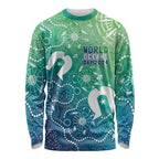Australia Aboriginal Style Long Sleeve Shirt World Ocean Day