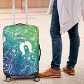 Australia Aboriginal Style Luggage Cover World Ocean Day