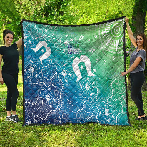 Australia Aboriginal Style Quilt World Ocean Day