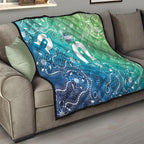 Australia Aboriginal Style Quilt World Ocean Day