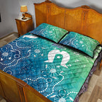 Australia Aboriginal Style Quilt Bed Set World Ocean Day