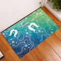 Australia Aboriginal Style Rubber Doormat World Ocean Day