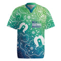 Australia Aboriginal Style Rugby Jersey World Ocean Day