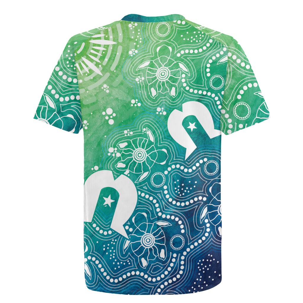Australia Aboriginal Style Rugby Jersey World Ocean Day