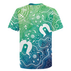 Australia Aboriginal Style Rugby Jersey World Ocean Day