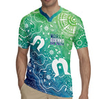 Australia Aboriginal Style Rugby Jersey World Ocean Day