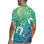 Australia Aboriginal Style Rugby Jersey World Ocean Day